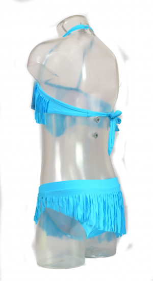 Fringe Bikini Bandeau Voor
