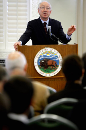 Ken Salazar Interior Secretary Ken Salazar speaks during a forum on