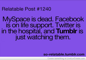 ... Is In The Hospital, And Tmblr Is Just Watching Them Facebook Quote