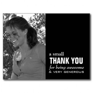 Graduation Thank You Card - Photo Funny! Postcards