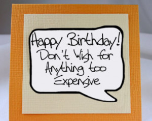 Funny Birthday Card. Cute Quote for Happy Birthday. Orange Card. Funny ...