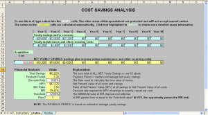 Cost Savings Analysis Template
