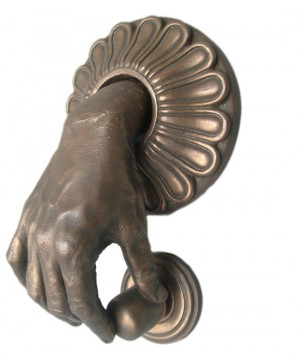 bronze hand door knocker 2263 Randomville: Unique Knockers And Unusual ...