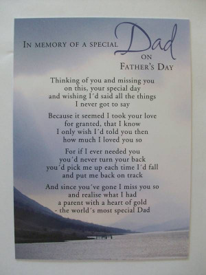 In Memory Of A Special Dad On Father’s Day