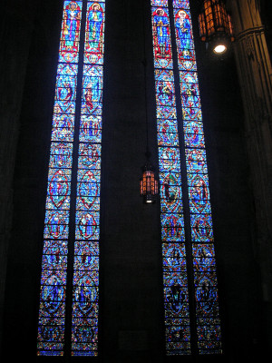 73-foot tall North Transept windows of Heinz Memorial Chapel