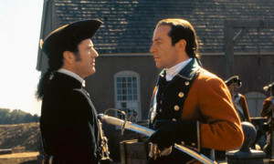 Isaacs with Mel Gibson in The Patriot. Photograph: Allstar/Columbia ...