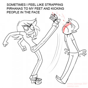 how I feel when I see people chewing with their mouthes open...