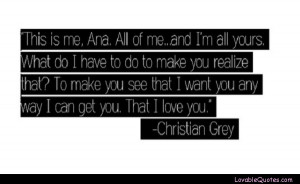 This Is Me - Fifty Shades of Grey quote