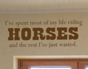 Horse s Cowboy Cowgirl Boy Girl Sports Themed Kid Room Playroom Wall ...