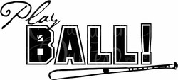 Baseball Wall Sayings - Play Ball!