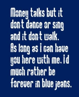... Blue Jeans - song lyrics, music lyrics, song quotes, music quotes