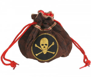 Pirate Coin Pouch Deluxe (Brown Distressed)