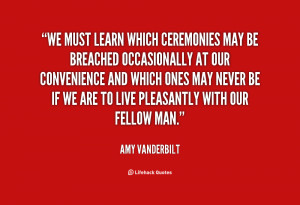 Amy Vanderbilt Quotes