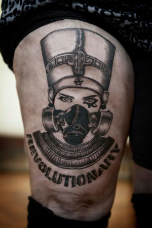 Egyptian Gas Mask Tattoo