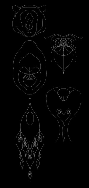 Animals in Moiré by Andrea Minini, via Behance