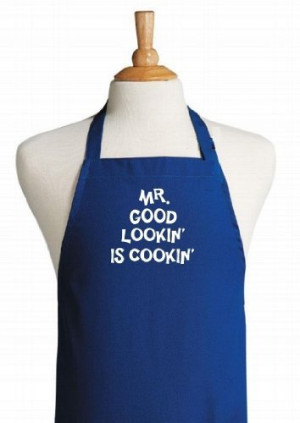 Mr. Good Lookin' Is Cookin' Funny Aprons For Men from V-Tex Inc.