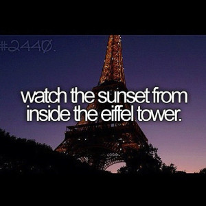 city, eiffel tower, inside, letters, night, paris, quote, sunset, text ...