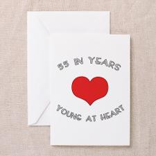 55 Young At Heart Birthday Greeting Card for