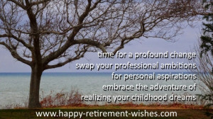 inspirational good luck sayings retirement