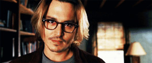Johnny Depp making crazy gestures GIF