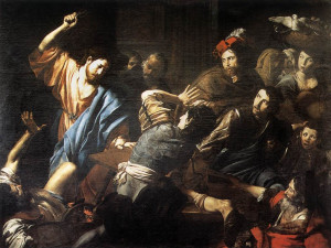 File:Valentin de Boulogne - Christ Driving the Money Changers out of ...