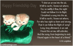 Wish your friend with this friendship poem.