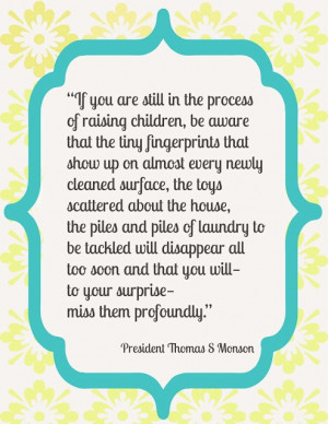 Thomas S Monson quote about family. #Monson #quote