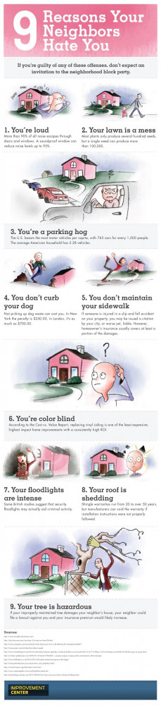 reasons your neighbors hate you - All very true #home
