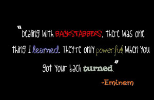 Backstabber Quotes Eminem Backstabber quotes eminem