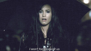 demi lovato, forget, gif, lyrics, music, old times, quote, rain, text ...
