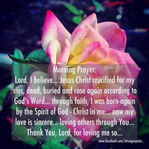 You Lord, for loving me!! #morningprayer #goodmorning #devotion #quote ...