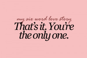 that's it. you're the only one