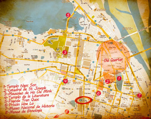 Hanoi Map 550x817 Hanoi Vietnam