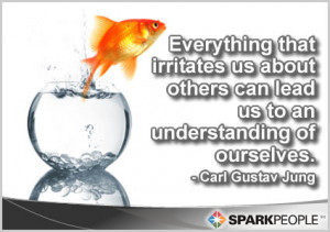 Motivational Quote - Everything that irritates us about others can ...