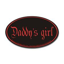 Daddy's girl Oval Sticker for