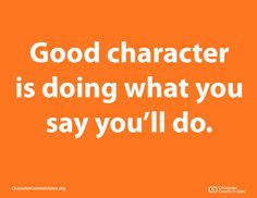 Honesty and integrity