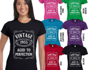 Happy 60th Birthday Vintage 1955 Ag ed To Perfection Born in 1955 T ...