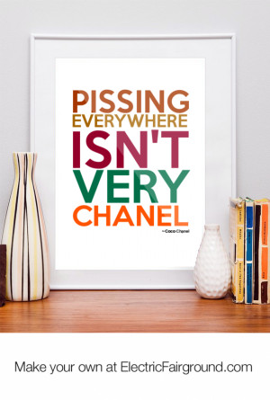 Coco Chanel Framed Quote