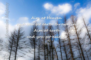 Aim At Heaven Art Print C.S. Lewis Quote by RockyMountainMajesty, $10 ...