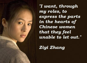 Ziyi Zhang Image Quotes And Sayings 5 Ziyi Zhang Image Quotes And ...
