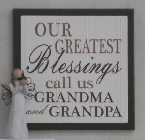 Our Greatest Blessings Call Us Grandma and Grandpa - Wooden Plaque ...