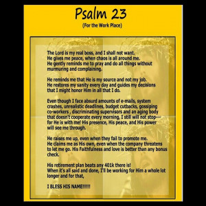 Psalm 23 for work