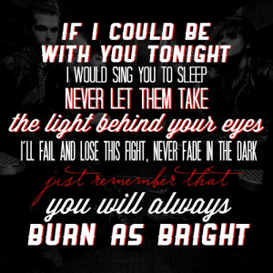 My Chemical Romance | The Light Behind Your Eyes | Tumblr