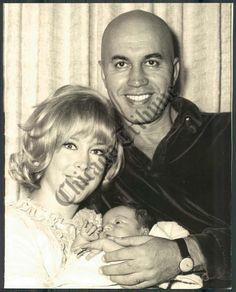 Michael Ansara & Barbara Eden with newborn son, Matthew.