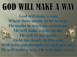 God Will Make a Way for Me