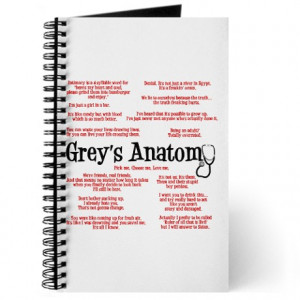 anatomy gifts anatomy journals spiral notebooks grey s anatomy quotes ...
