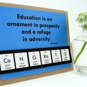 Chemistry graduation card: 