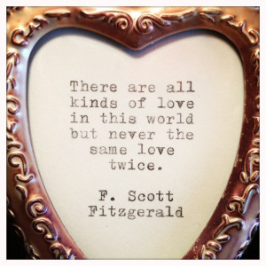 Scott Fitzgerald Framed Love Quote