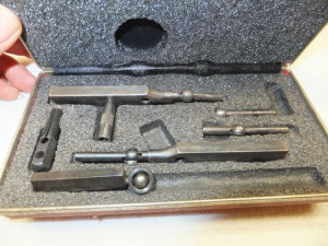Vintage STARRETT Machinist Set Tools with Case