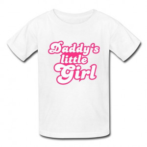 RUIFENG Designed Daddys Little Girl Pink Font T-shirts For Little Girl ...